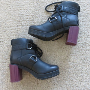 New Sorel margo Leather Lace Bootie  36 6 37 8 39